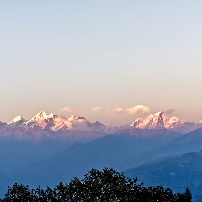 Himalayan sunrise from Nagarkot