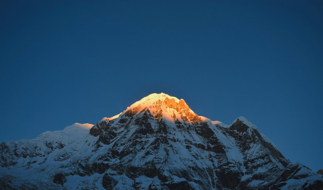 Annapurna South at sunrise