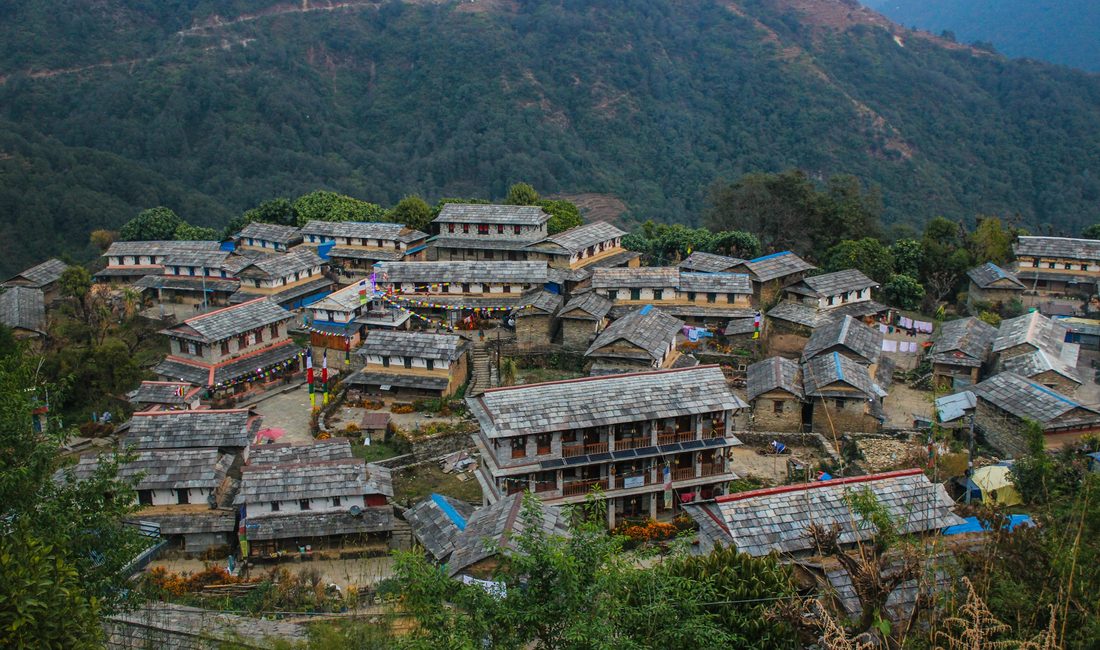 Gurung village on the Poon Hill trek